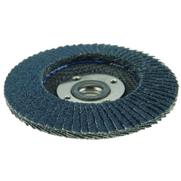 Weiler 4-1/2" Abrasive Flap Disc, Conical (TY29), 40Z, 5/8"-11 UNC 31350